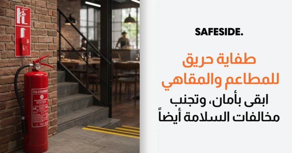 طفاية حريق للمطاعم والمقاهي - ابقى بأمان، وتجنب مخالفات السلامة أيضاً