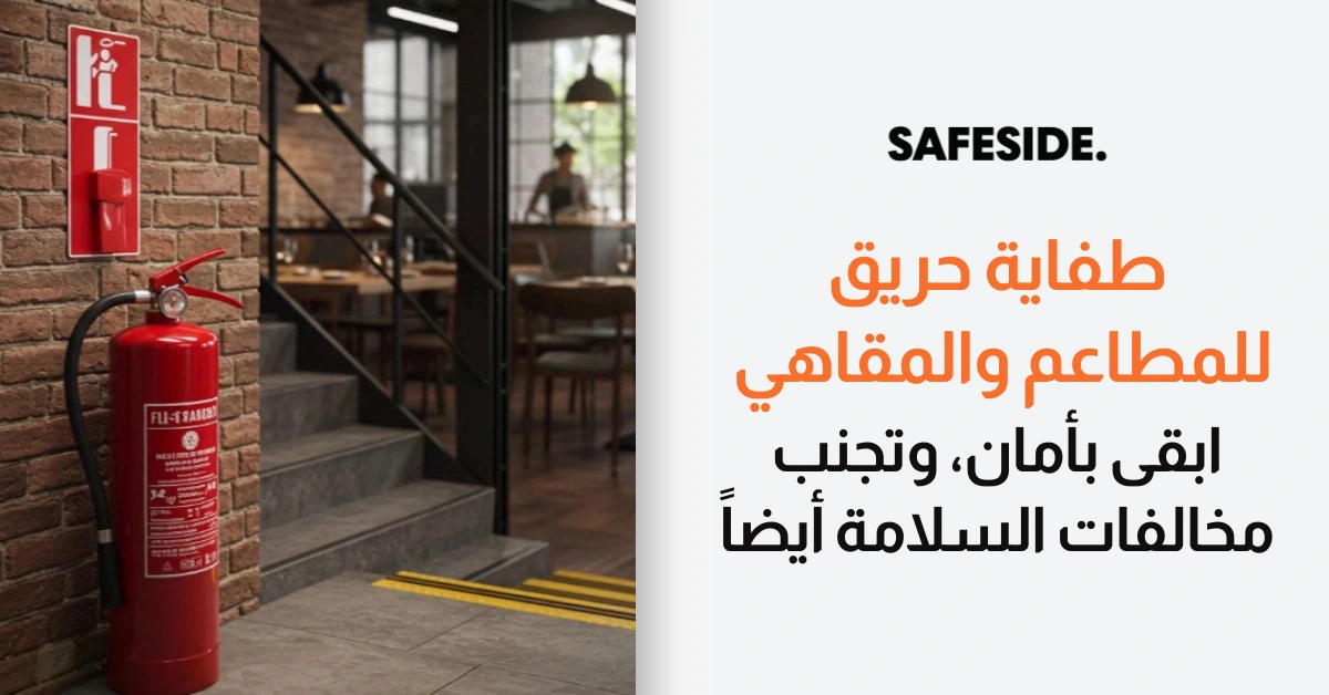 طفاية حريق للمطاعم والمقاهي - ابقى بأمان، وتجنب مخالفات السلامة أيضاً