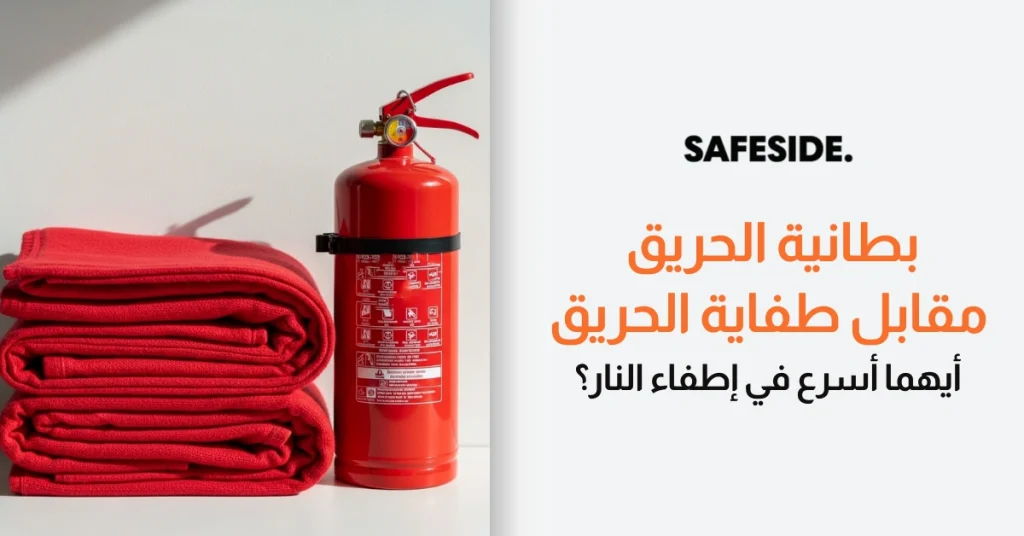 بطانية الحريق مقابل طفاية الحريق أيهما أسرع في إطفاء النار؟