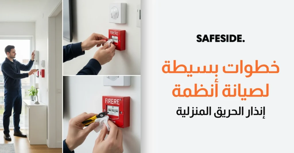 خطوات بسيطة لصيانة أنظمة إنذار الحريق المنزلية